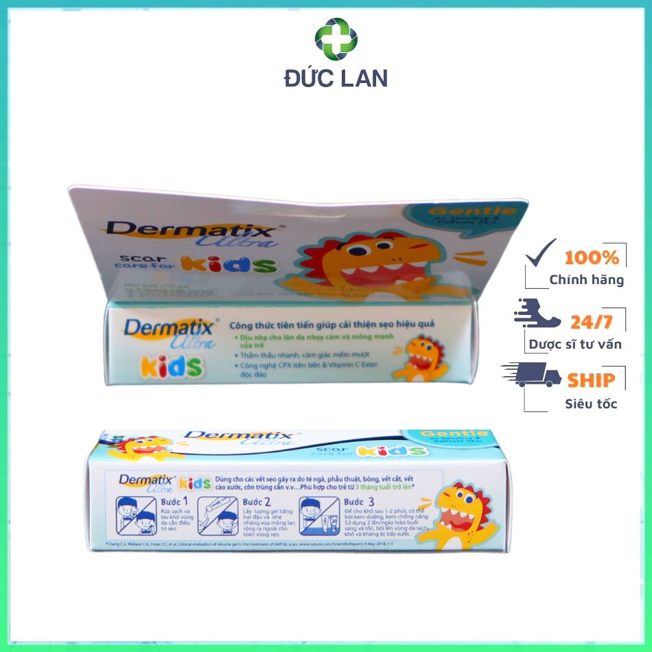 DERMATIX ULTRA KIDS TUÝP 5G HỖ TRỢ LÀM PHẲNG, MỀM VÀ MỜ VẾT SẸO