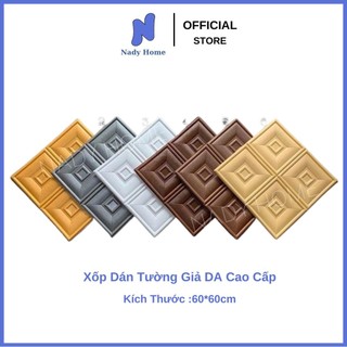 Xốp Dán Tường -  Giả Da Ô Vuông Cao Cấp Có Sẵn Keo - Nhiều Ưu Đãi Khủng - Dán tường, Dán Trần, Chống Nóng, Chống Thấm