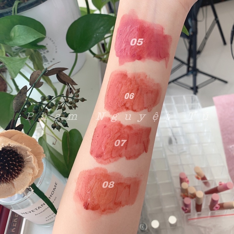 Son kem Kekemood nắp in hình kem ốc quế siêu đáng yêu chính hãng trang điểm môi tự nhiên