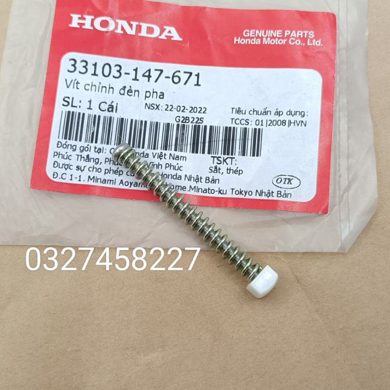 Ốc vít lò xo chỉnh đèn pha xe DREAM zin chính hãng