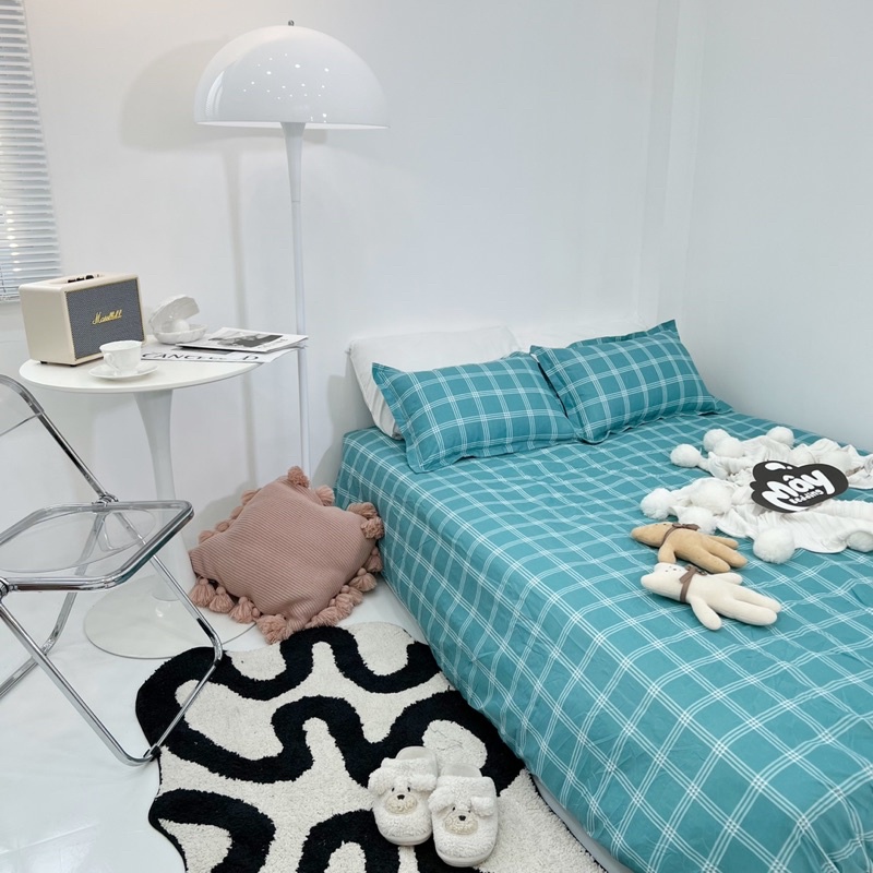 Bộ ga gối Cotton Poly màu hồng thỏ gấu bear ngựa pony MÂY BEDDING | BigBuy360 - bigbuy360.vn