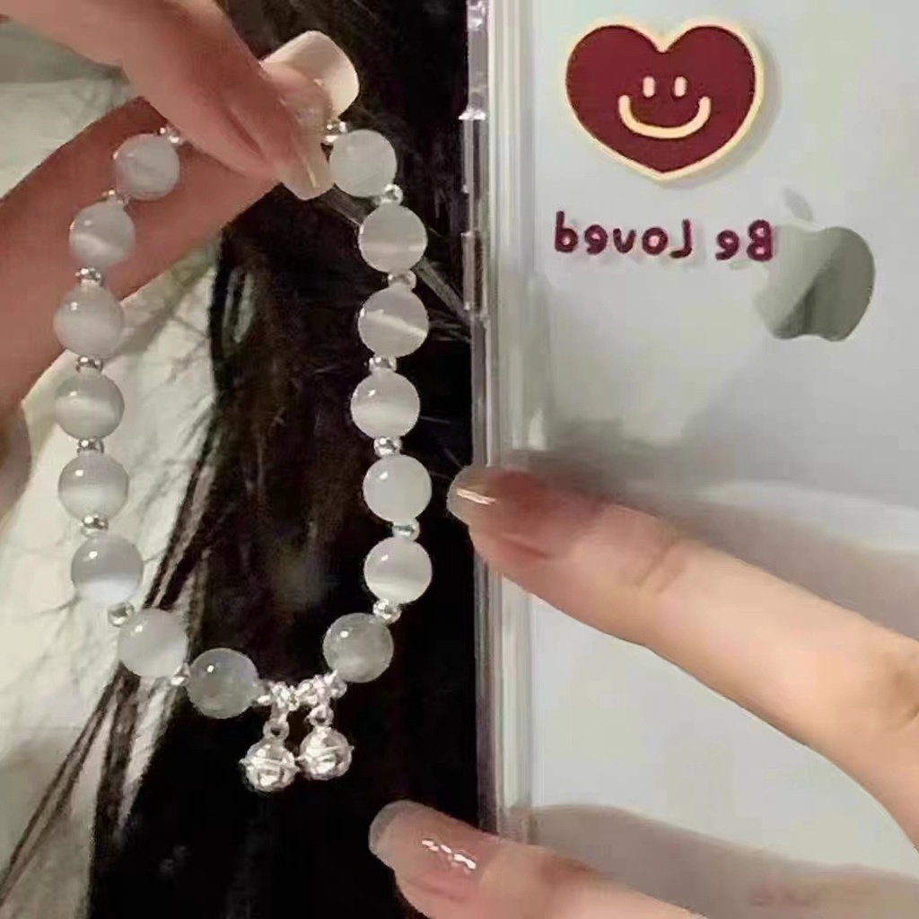 Vòng Tay Chuỗi Hạt Đá Mặt Trăng Thời Trang Cho Nữ