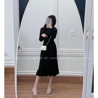 Váy len nữ chân đuôi cá