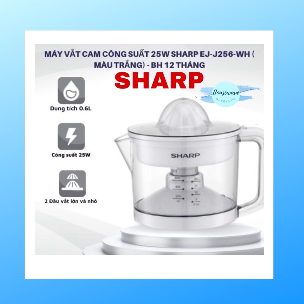 Sharp_Máy vắt cam Sharp EJ-J256-WH (0.6L) - Hàng chính Hhãng