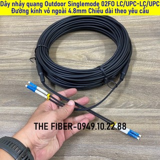 Dây nhảy quang outdoor singlemode 02fo lc/upc-lc/upc đường kính vỏ ngoài 4.8mm - chiều dài theo yêu cầu