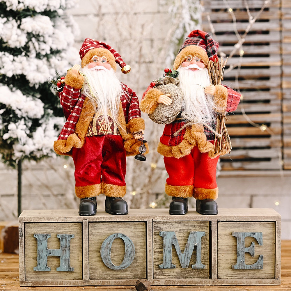 (Mua Sắm Của Ba Búp Bê Ông Già Noel Có Thể Thay Đổi Hơn) Quà Tặng Giáng Sinh Trang Trí
