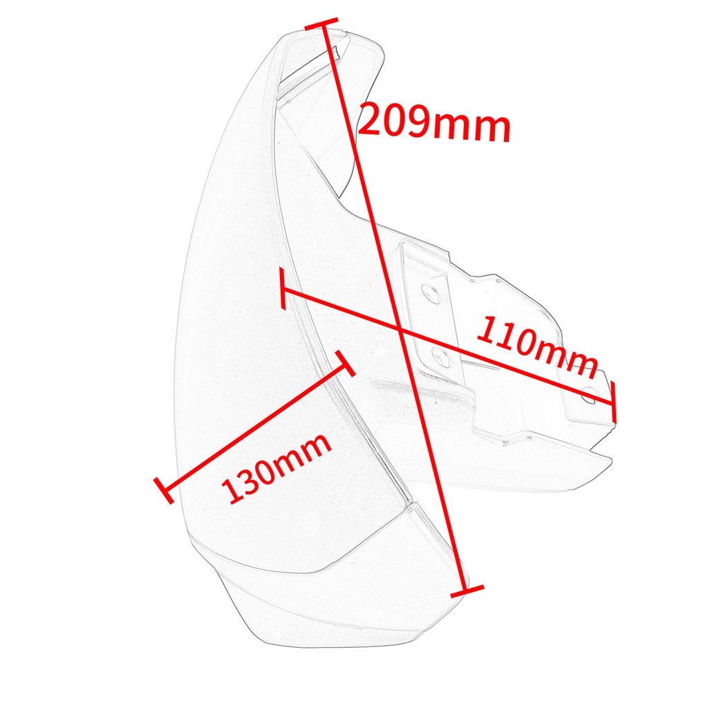 Kính Chắn Gió 660 Độ Chuyên Dụng Cho Xe Mô Tô Triumph Trident660 2021 2022 2023