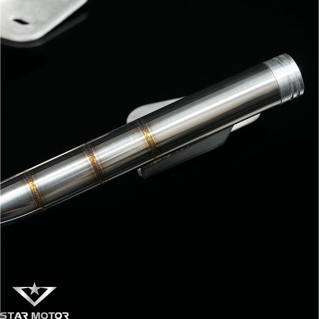 Tay xách, cảng Exciter 150-155 inox 304 mối hàn mũi tên