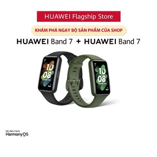 [Mã ELCN2 giảm 500K đơn 500K]  Bộ Sản Phẩm Huawei (Vòng đeo tay thông minh HUAWEI Band 7 Đen bóng đêm + Xanh rừng rậm)