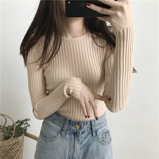 Áo len lông cừu cổ tròn mềm mại 1