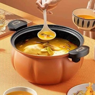Nồi áp suất bí ngô chống dính 8l thông minh - nồi hầm 4in1 hầm gà, cháo, nồi chiên, xào nấu đa năng