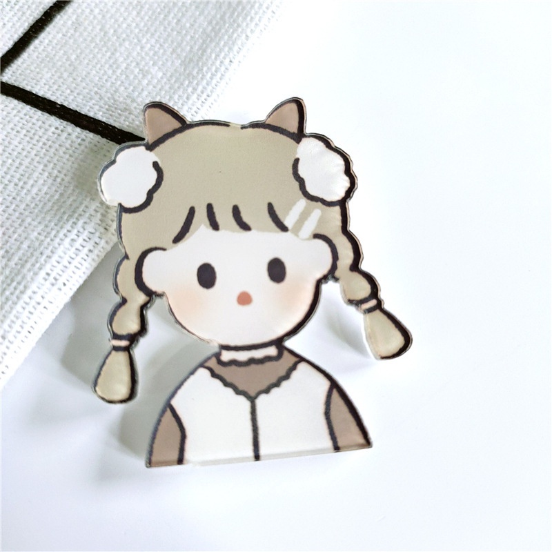 Sticker, ghim cài, phụ kiên balo siêu đáng yêu