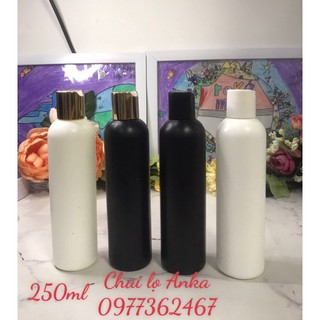 Chai nhựa hdpe 250ml chai st nắp ấn press cao cấp
