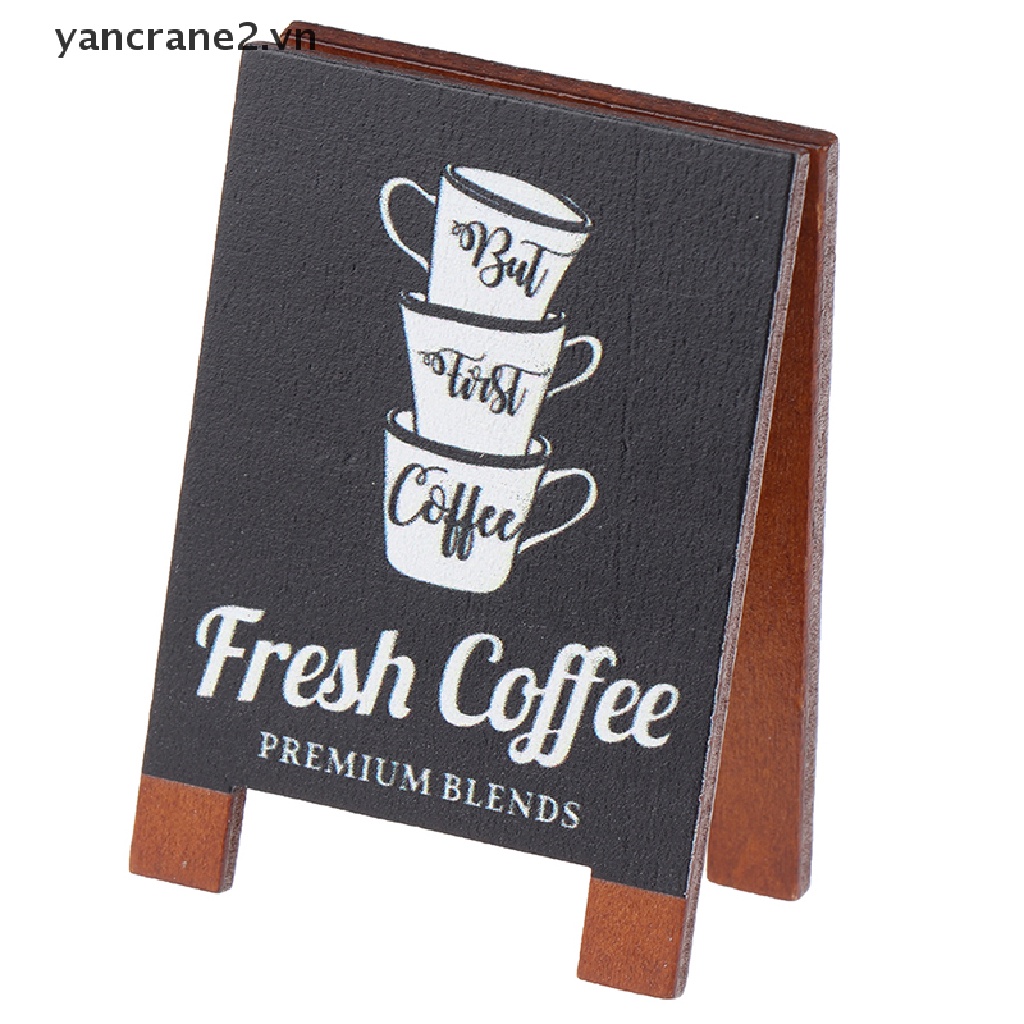 Mô Hình Bảng Hiệu Quán Cà Phê DIY yancrane2.vn} {yancrane2} Trang Trí Nhà Búp Bê