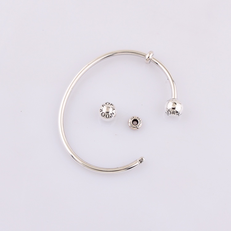 Pandora Vòng Tay Hở Mạ Bạc 925 Thời Trang Cho Nữ