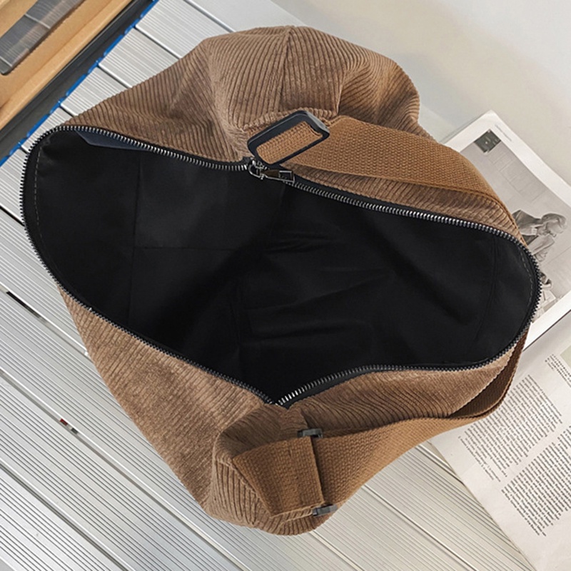 Túi Xách Nhung Kẻ Cỡ Lớn Phong Cách retro Dành Cho Nữ