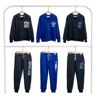Bộ nỉ khoác mỏng bé trai size đại, bộ nỉ kéo khoá bé trai size đại 6-16y
