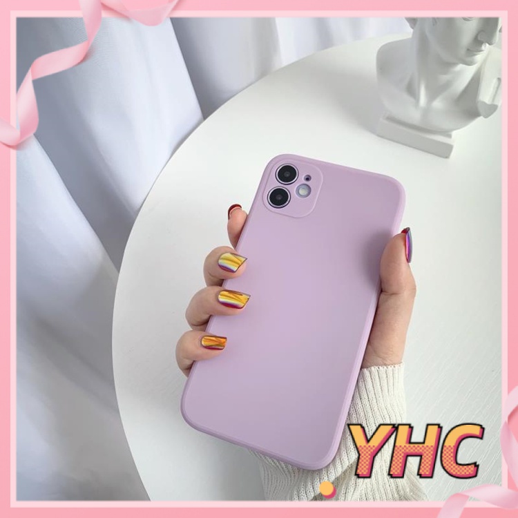 ốp iphone Siêu Mỏng Màu Kẹo tương thích iPhone 6s 6splus 7 7plus 8 8plus X XS XSMAX 11 12 Pro Max Plus Promax-019