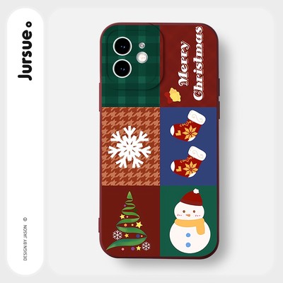 Ốp lưng JURSUE mềm chống sốc hình dễ thương đẹp Cho iPhone 17 16 15 14 13 12 11 Pro Max SE 2020 X XR XS ip 8 7 Plus Y2539