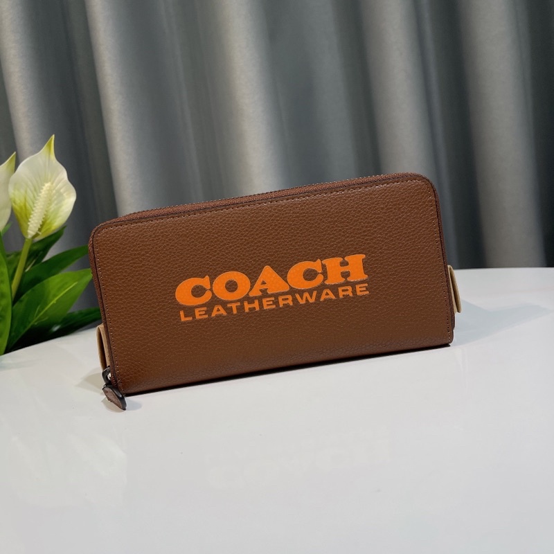 Ví cầm tay dài CO**ACH da thật