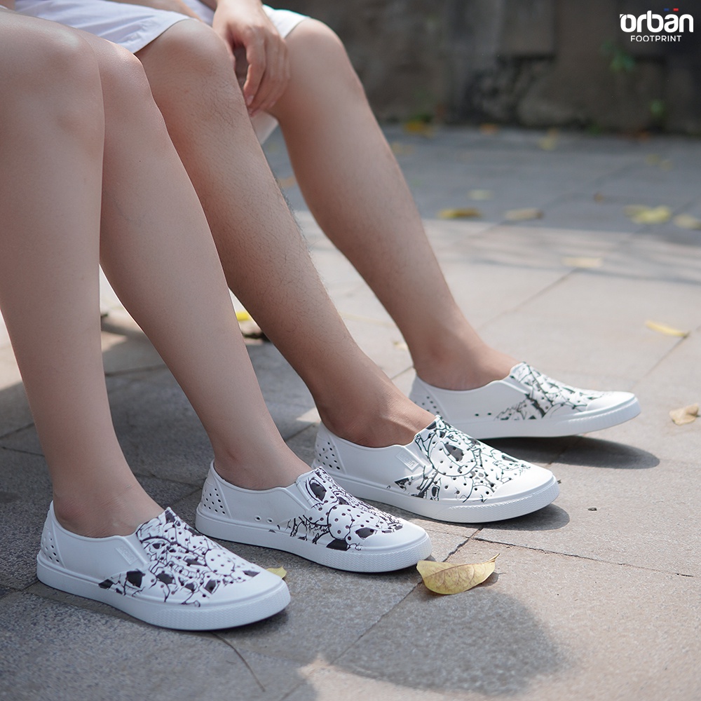 Giày Eva Urban mới nhất D2201 graphic và Skull (đi mưa, đi biển)