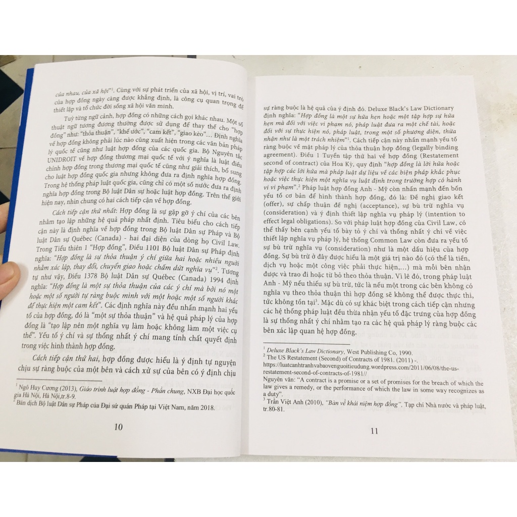Sách :Pháp luật về hợp đồng dưới góc nhìn luật học so sánh