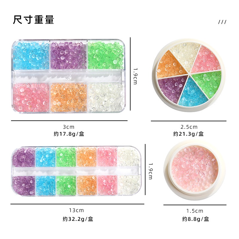 Set Hạt Nhựa Phát Quang Đính Móng Nghệ Thuật