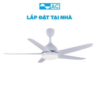 Quạt trần AC 05 cánh ACF02D525 30W động cơ DC, tích hợp đèn led 24W 3 màu Ánh Sáng