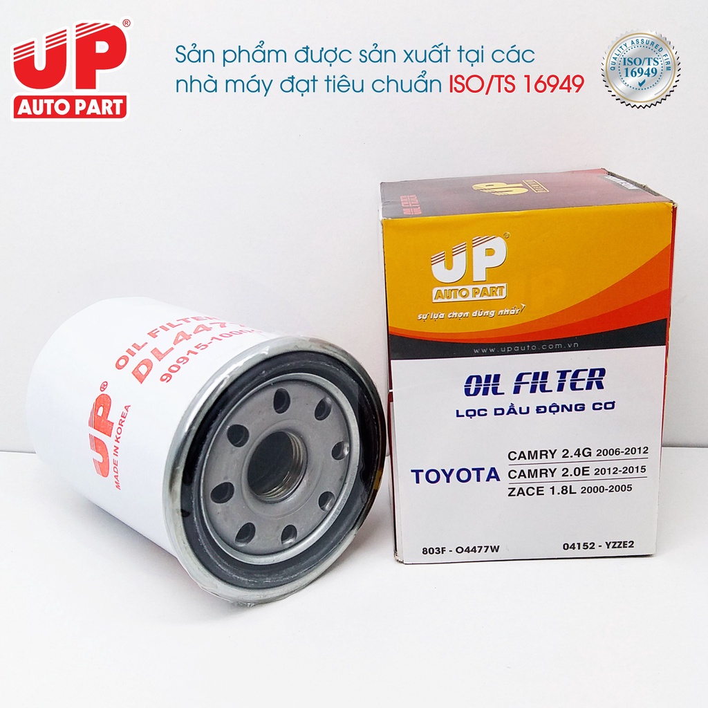 Lọc dầu động cơ TOYOTA CAMRY 2.4G, CAMRY 2.0E, ZACE 1.8L