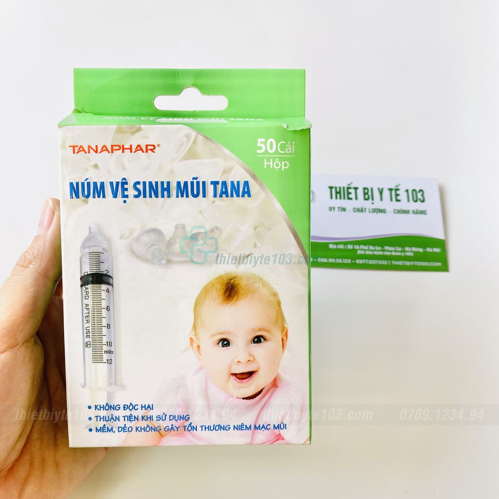 COMBO 10 Núm Vệ Sinh Mũi Silicon Tanaphar An Toàn Cho Bé - Đầu Rửa Mũi Được Làm Từ 100% Silicon