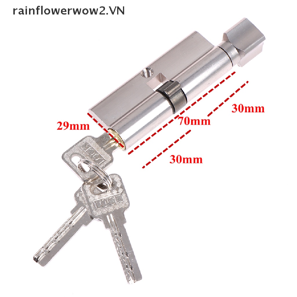 Ổ Khóa Cửa Hình Trụ 70mm Bằng Đồng Thau Chống Trộm Tiện Dụng Cho Gia Đình