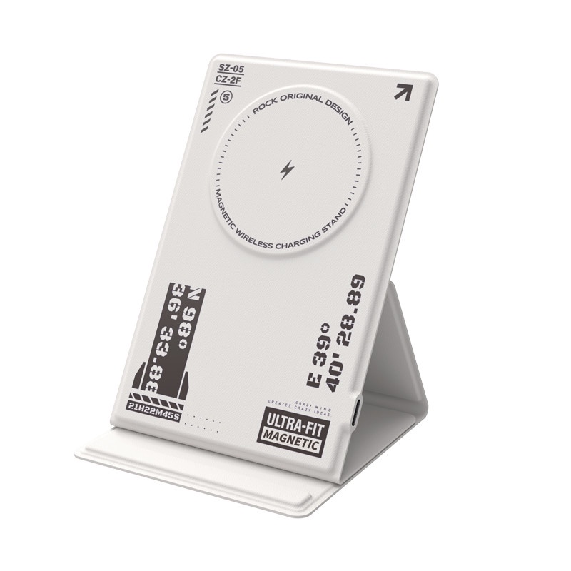 Đế sạc không dây sạc nhanh kiêm giá đỡ điện thoại Rockspace W50 sạc max 15W cho mọi dòng điện thoại hàng chính hãng