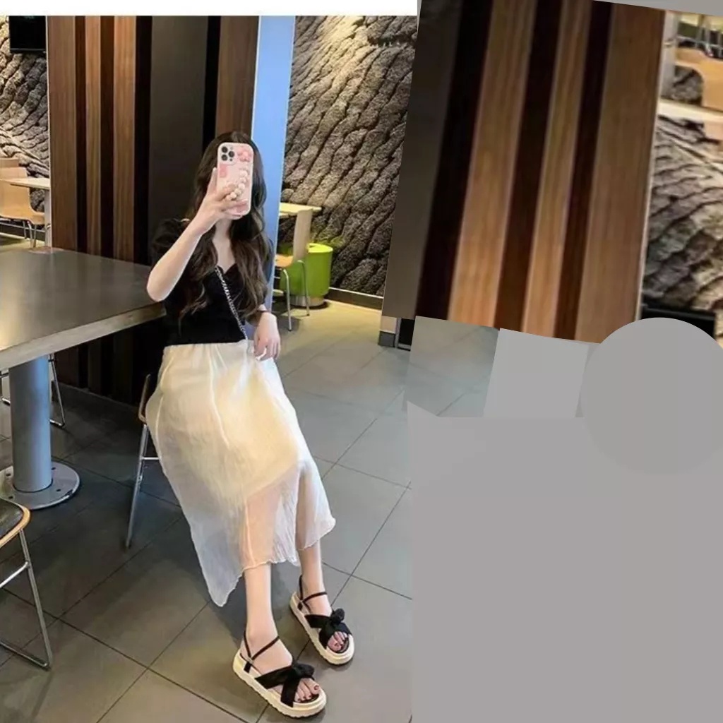 Dép Sandal Đế Phẳng Dày Dặn Phong Cách Thời Trang Mùa Hè 2022 3-5cm Dành Cho Nữ