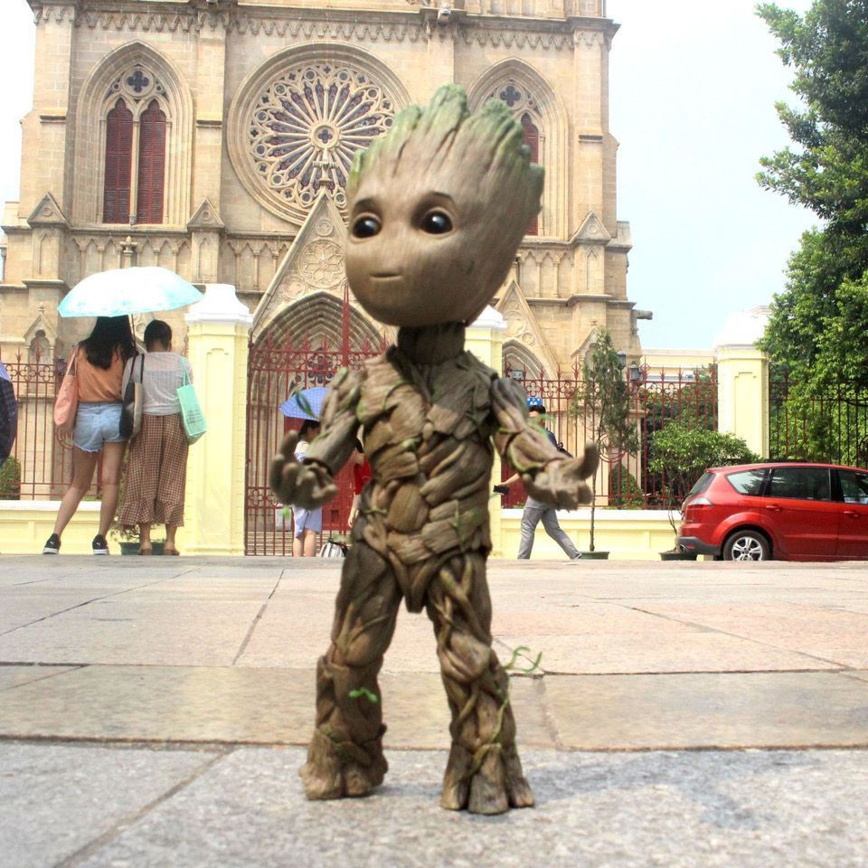 ✨Set 4 Mô Hình Nhân Vật Bé Groot Trong Phim Vệ Binh Dải Ngân Hà