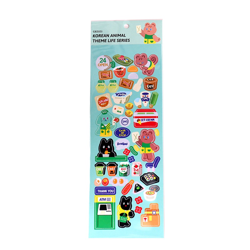 Miếng Dán Trang Trí Hình Gấu Goo GK0102 Dễ Thương
