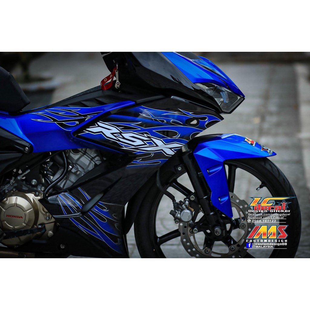 TEM RỜI mẫu RSX lửa xanh cho Winner X siêu hot 2023