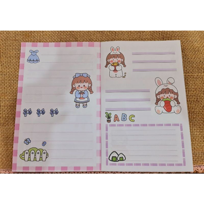 Sổ tay đa năng: note, sticker, sketchbook 50 trang size lớn 172mm cực dễ thương