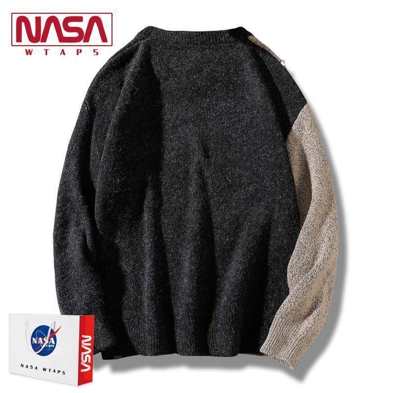 Áo Sweater Dáng Rộng In Hình Gấu Phong Cách Hong Kong Thời Trang Cho Nam