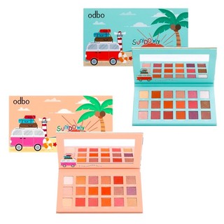 Bảng phấn mắt 18 ô odbo sundown od243 thái lan