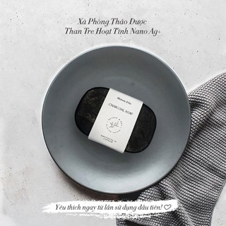 Xà Phòng Than Tre Hoạt Tính Nano Ag+ Phù Hợp Cho Da Dầu Mụn Làm Sáng Da