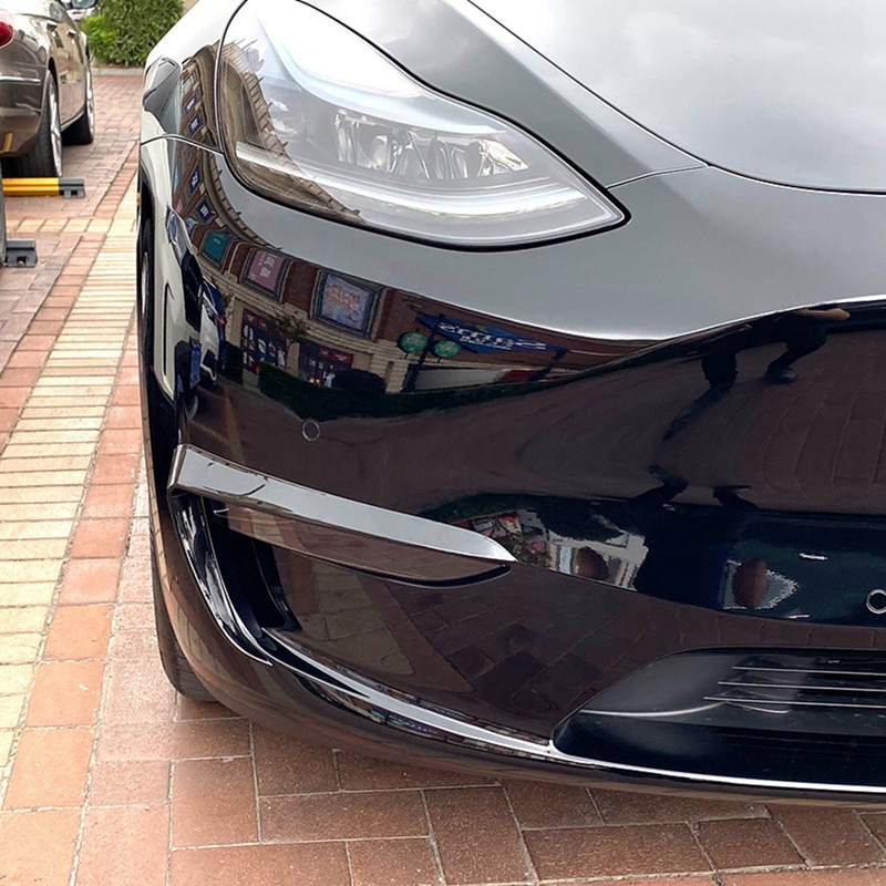 Miếng Dán Viền Đèn Sương Mù Bằng Sợi Carbon Cho Tesla Model Y 2019-2021