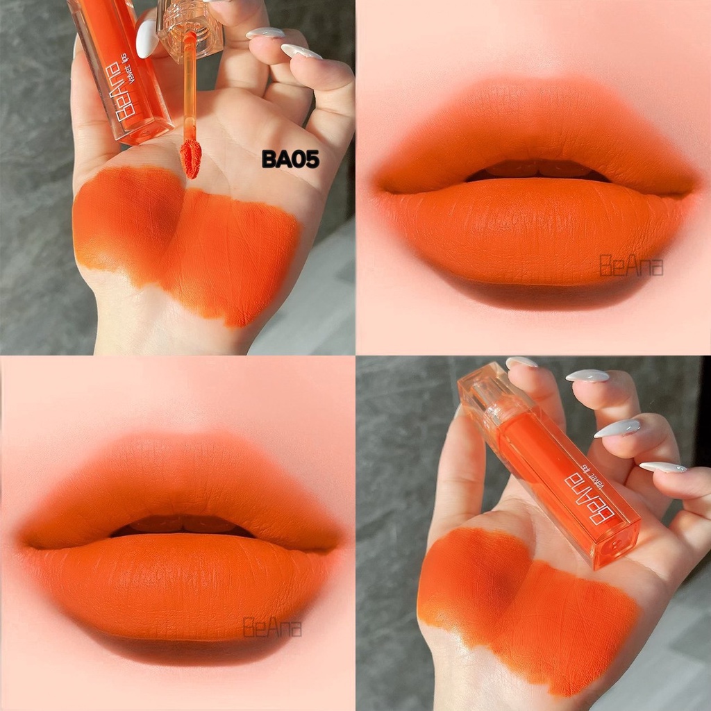 Son BeAna Cao Cấp - Son Kem Siêu Lì Không Chì Mềm Môi Công Nghệ Mới Nhất- Son B.A Ver4