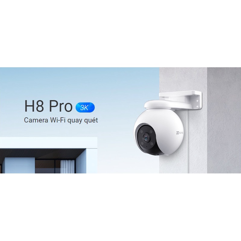 [HỎA TỐC] Camera Wifi EZVIZ H8 Pro 3K 5MP Siêu Nét - Xoay 360 Độ Ngoài Trời, Đàm thoại 2 Chiều - H8 3K 5MP Ai - DIGI