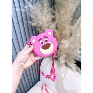 TÚI ĐEO CHÉO SILICON GẤU DÂU