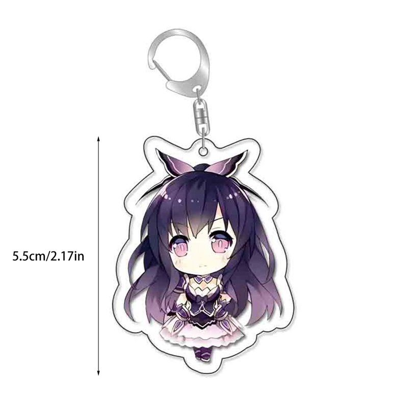 Móc Khóa Họa Tiết Hoạt Hình Date A Live Tokisaki Kurumi