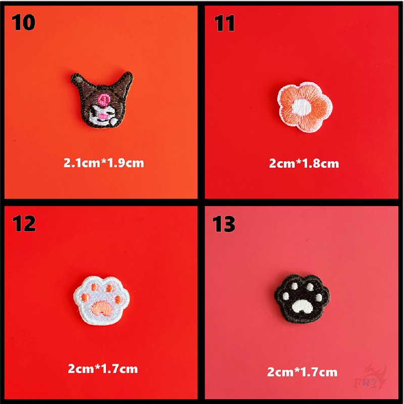✿ Miếng Dán Tự Dính Hình Hoạt Hình Mini Dễ Thương - Hello Kitty / Cinnamoroll / Melody / Kuromi ✿ 1 Miếng Dán Ủi Quần Áo Hình Dấu Chân Chó