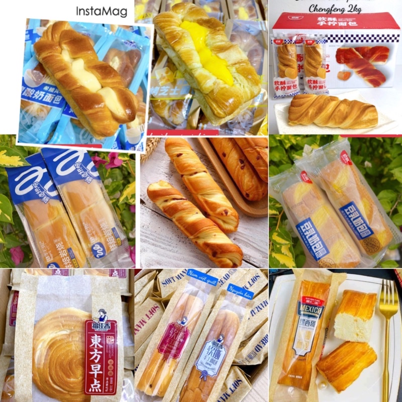 Bánh mì hoa cúc, bánh mì ngàn lớp bơ sữa đủ loại