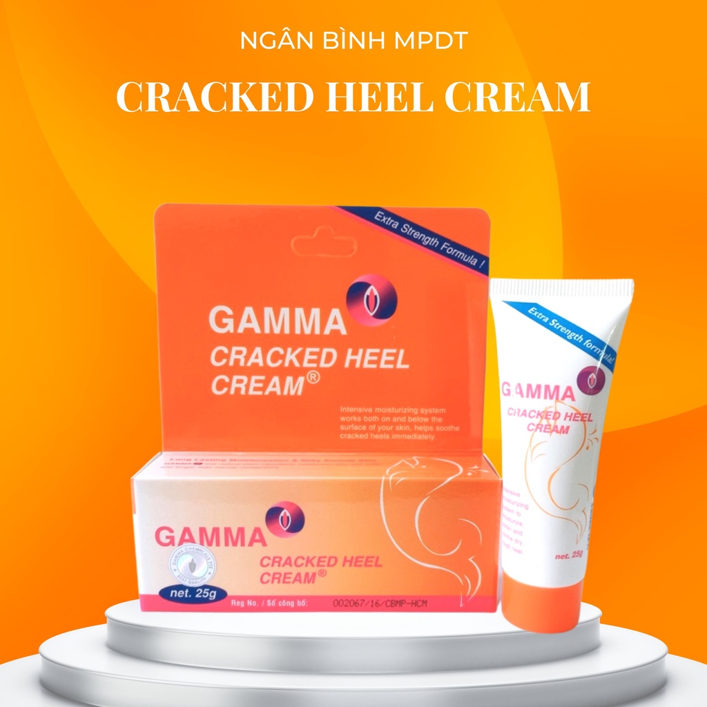 Kem Gamma Cracked Heel, kem giảm nứt gót chân,da khô, nẻ,...chuyên dùng cho da khô nứt nẻ cho kết quả cực kỳ tốt.