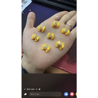 Nơ bột gắn móng siêu xinh (1 cái )
