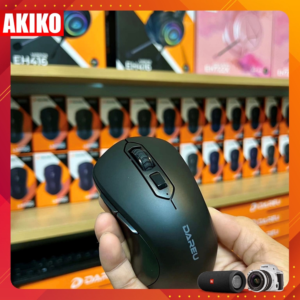 Chuột không dây Dareu LM115g chính hãng kết nối không dây qua USB cực xịn - AKIKO